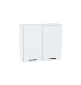 Шкаф верхний с 2-мя дверцами Фрейм, цвет: White Silk