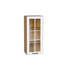 Шкаф верхний с 1-ой остекленной дверцей Дублин, цвет: Special White