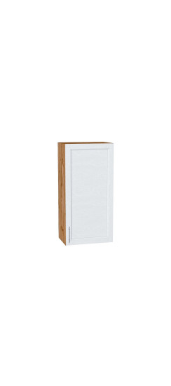 Шкаф верхний с 1-ой дверцей Сканди, цвет: White Softwood | Эко Шпон с уникальным покрытием «Soft-touch» и защитным лаком (Япония)., White Softwood