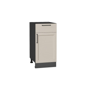 Шкаф нижний с 1-ой дверцей и ящиком Сканди, цвет: Cream Silkwood