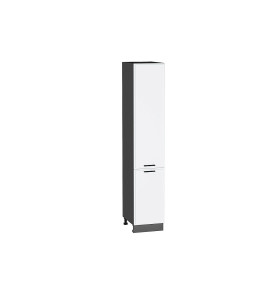 Шкаф пенал с 2-мя дверцами Фрейм, цвет: White Silk