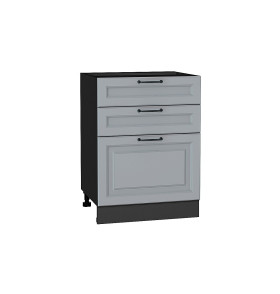 Шкаф нижний с 3-мя ящиками Ницца, цвет: Magnum