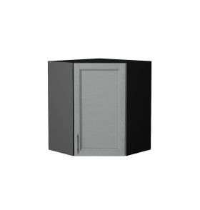Шкаф верхний угловой Сканди, цвет: Grey Softwood