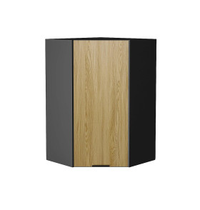 Шкаф верхний угловой Евро, цвет: Дуб песочный