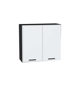 Шкаф верхний с 2-мя дверцами Фрейм, цвет: White Silk