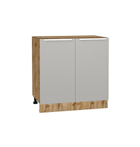 Шкаф нижний с 2-мя дверцами Фьюжн, цвет: Silky Light Grey