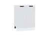 Шкаф нижний с 2-мя дверцами Евро, цвет: Белый