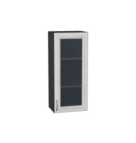 Шкаф верхний с 1-ой остекленной дверцей Шале, цвет: White Dreamline