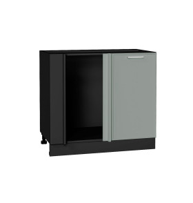 Шкаф нижний угловой Квадро, цвет: Аквамарин