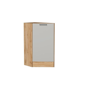 Шкаф нижний торцевой Флэт, цвет: Light Grey In 2S