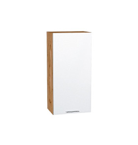 Шкаф верхний с 1-ой дверцей Валерия-М, цвет: Белый металлик