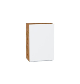 Шкаф верхний с 1-ой дверцей Фьюжн, цвет: Silky White