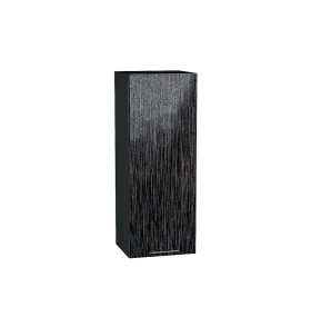 Шкаф верхний с 1-ой дверцей Валерия-М, цвет: Черный металлик дождь