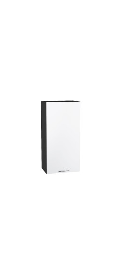 Шкаф верхний с 1-ой дверцей Валерия-М, цвет: Белый глянец | Пленка ПВХ., Белый глянец