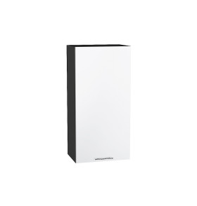 Шкаф верхний с 1-ой дверцей Валерия-М, цвет: Белый глянец