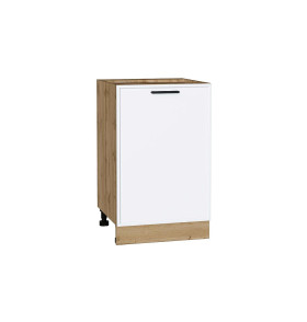 Шкаф нижний с 1-ой дверцей Фрейм, цвет: White Silk