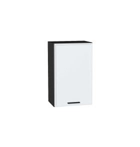 Шкаф верхний с 1-ой дверцей Фрейм, цвет: White Silk