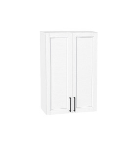 Шкаф верхний с 2-мя дверцами Сканди, цвет: White Silkwood