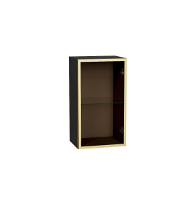 Шкаф верхний с 1-ой остекленной дверцей, цвет: Золотой