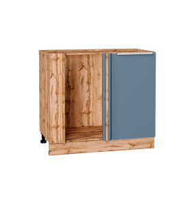 Шкаф нижний угловой Фьюжн, цвет: Silky Blue