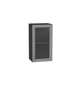 Шкаф верхний с 1-ой остекленной дверцей Сканди, цвет: Grey Softwood