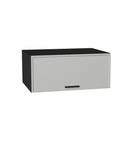 Шкаф верхний горизонтальный глубокий Фрейм, цвет: Grey Silk