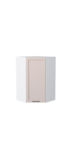 Шкаф верхний угловой Барселона, цвет: Кашемир | Пленка ПВХ., Кашемир