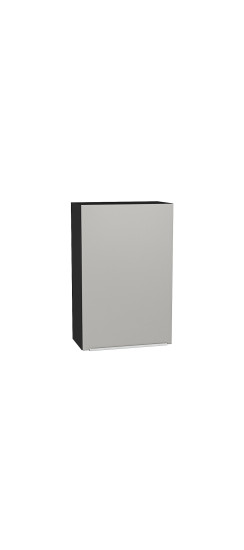 Шкаф верхний с 1-ой дверцей Фьюжн, цвет: Silky Light Grey | ПЭТ, Silky Light Grey