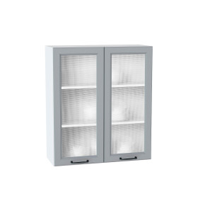 Шкаф верхний с 2-мя остекленными дверцами Ницца, цвет: Magnum