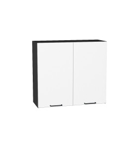 Шкаф верхний с 2-мя дверцами Флэт, цвет: White In 2S