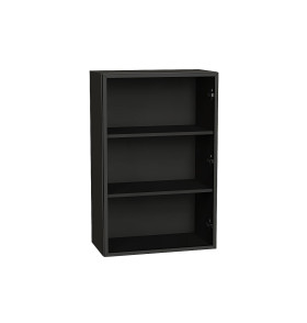 Шкаф верхний с 1-ой остекленной дверцей, цвет: Черный