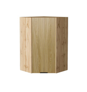 Шкаф верхний угловой Евро Лайн, цвет: Дуб песочный