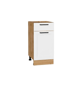 Шкаф нижний с 1-ой дверцей и ящиком Нео, цвет: White Silk