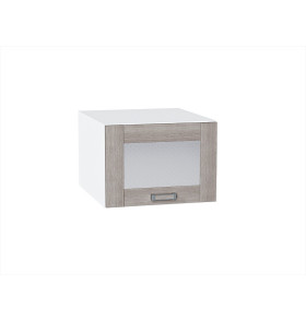 Шкаф верхний горизонтальный остекленный глубокий Лофт, цвет: Cappuccino Veralinga