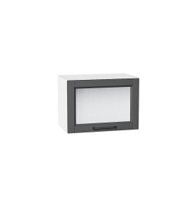 Шкаф верхний горизонтальный остекленный Сканди, цвет: Stormy Silkwood