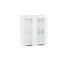 Шкаф верхний с 2-мя остекленными дверцами Дублин, цвет: Special White