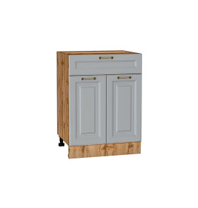 Шкаф нижний с 2-мя дверцами и ящиком Ницца, цвет: Графит