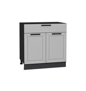 Шкаф нижний с 2-мя дверцами и ящиком Глетчер, цвет: Гейнсборо Силк