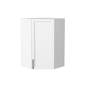 Шкаф верхний угловой Сканди, цвет: White Silkwood