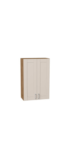 Шкаф верхний с 2-мя дверцами Лофт, цвет: Cream Silk | ПЭТ, Cream Silk