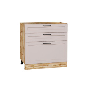 Шкаф нижний с 3-мя ящиками Барселона, цвет: Кашемир