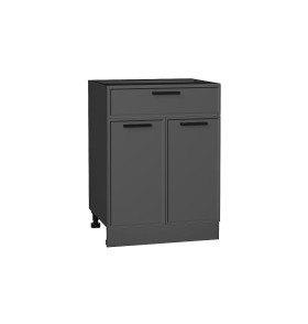 Шкаф нижний с 2-мя дверцами и ящиком Фрейм, цвет: Stormy Silk