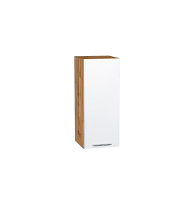 Шкаф верхний с 1-ой дверцей Валерия-М, цвет: Белый металлик