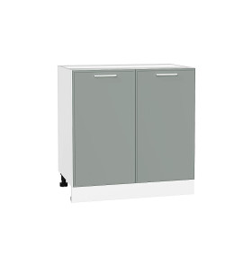 Шкаф нижний с 2-мя дверцами Квадро, цвет: Аквамарин