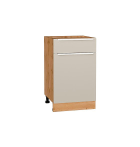 Шкаф нижний с 1-ой дверцей и ящиком Фьюжн, цвет: Cream Silk