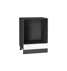 Шкаф нижний под духовку Фьюжн, цвет: Silky White