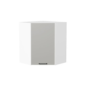 Шкаф верхний угловой Флэт, цвет: Light Grey In 2S