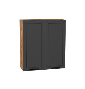 Шкаф верхний с 2-мя дверцами Глетчер, цвет: Маренго Силк