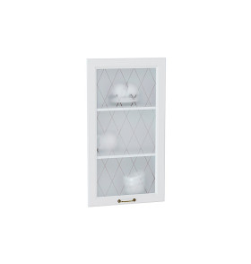 Комплект фасадов Ницца со стеклом для каркаса Ф-35Н В509, цвет: Белый