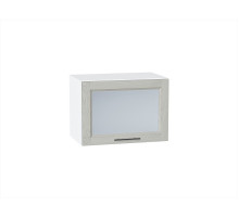 Шкаф верхний горизонтальный остекленный Сканди, цвет: Cappuccino Softwood